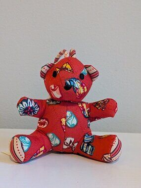 Vera Bradley Bitty Bear-Shaped Plush Bag Charm